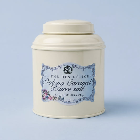 boite de thé oolong caramel, delices lamarque