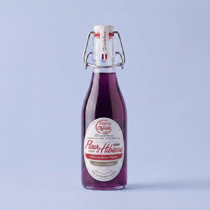 Sirop à la Fleur d'Hibiscus Artisanal - Délices de la Cigale - 25 cl