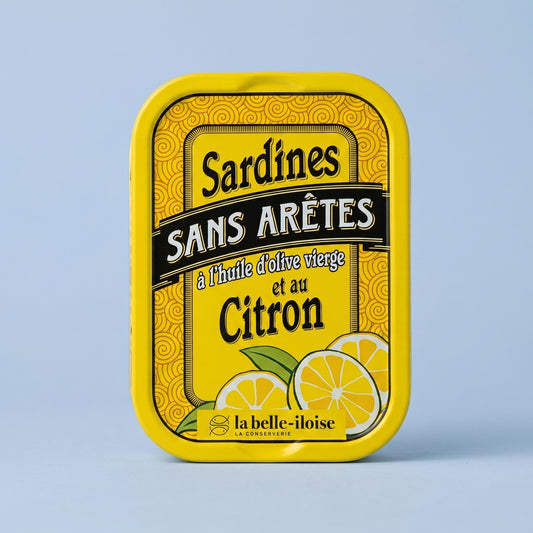 Sardines sans arêtes à l'huile d'olive vierge et au citron – La Belle-Iloise