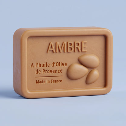 Savon solide artisanal ambre et huile olive bio de Provence