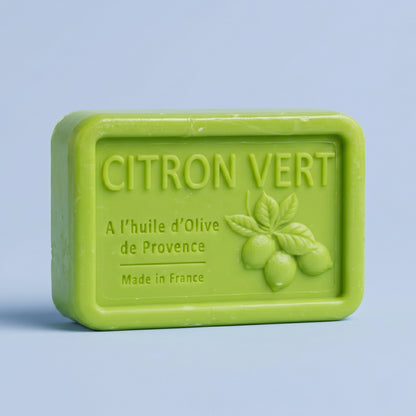 Savon solide artisanal citron vert et huile d'olive de Provence