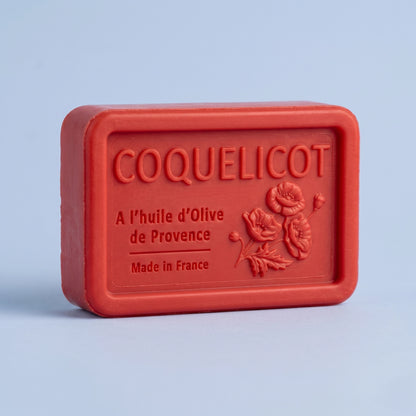 Savon solide artisanal au coquelicot de Provence