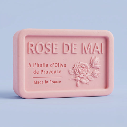 Savon solide artisanal à la rose de Mai de Provence