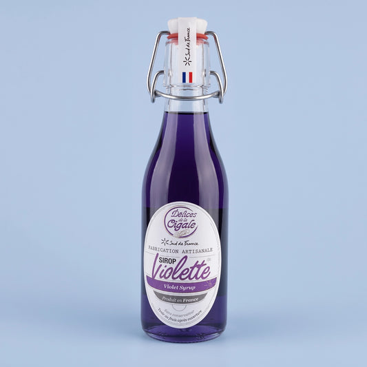 Sirop artisanal de violette - Délices de la Cigale (25 cl)