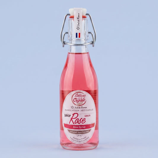 Sirop de Rose Artisanal de Provence - Délices de la Cigale (25 cl)