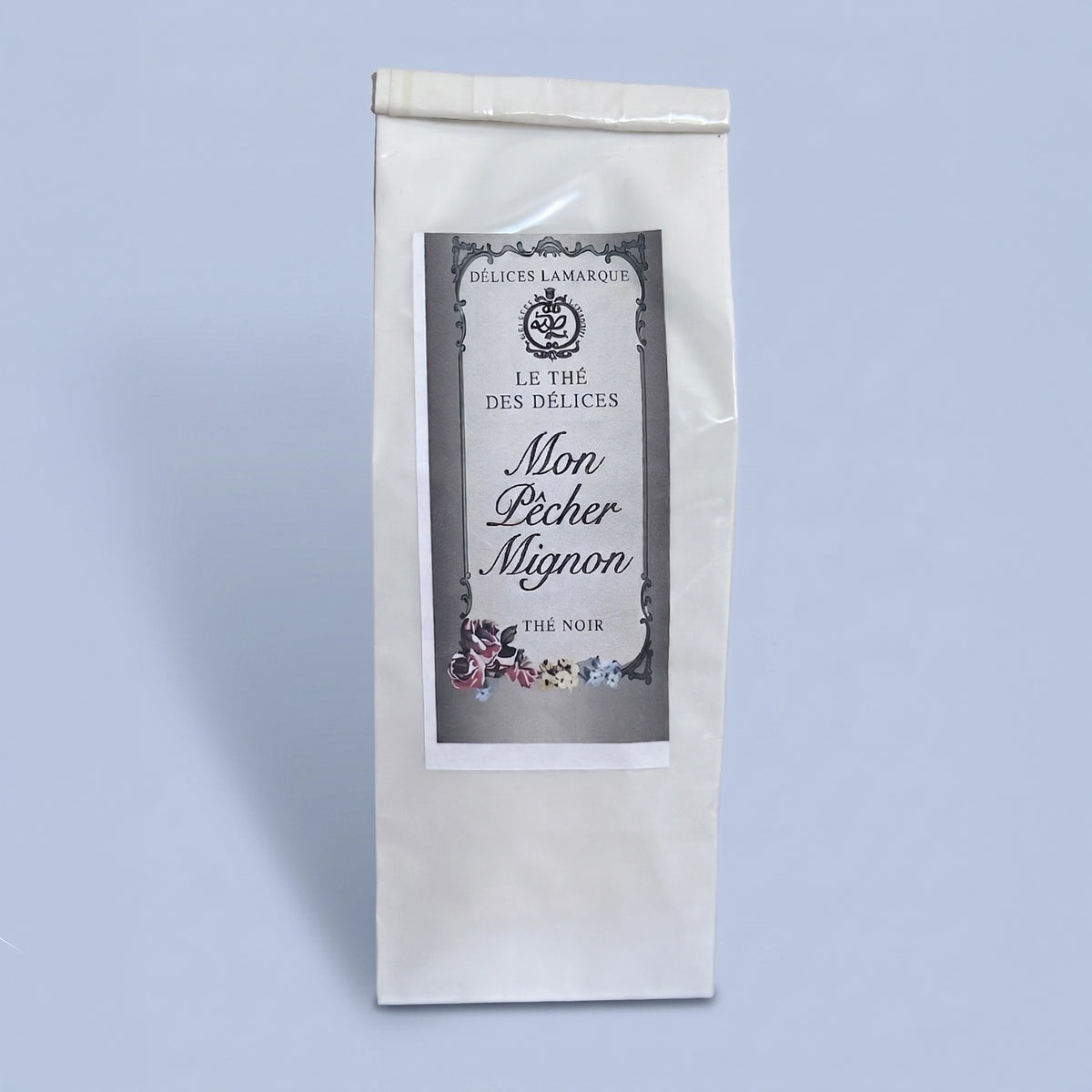 the vrac- mon pêcher mignon – thé noir d'exception à la pêche – sachet 100g