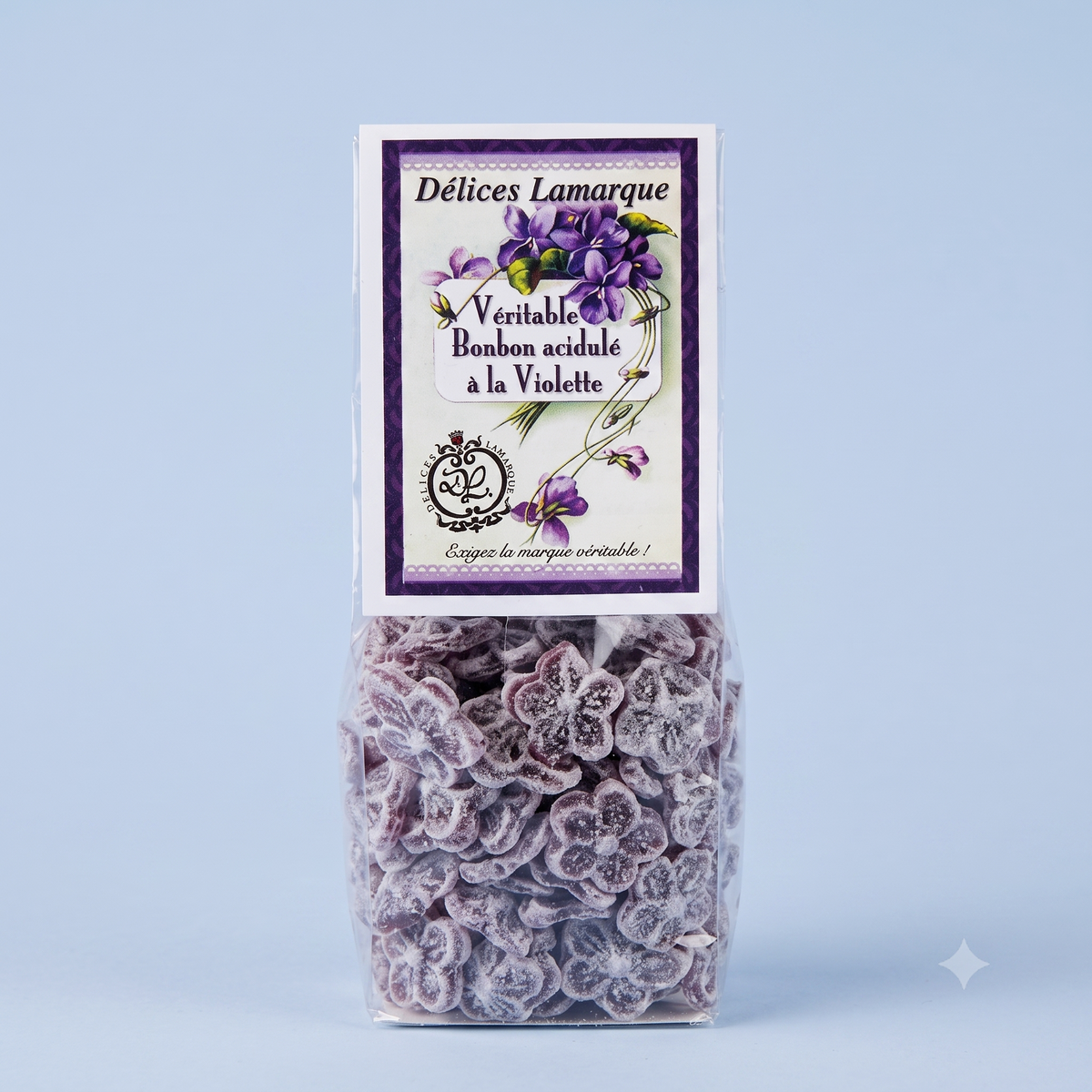 Bonbons acidulés à la Violette - confiserie artisanale - Délices Lamarque
