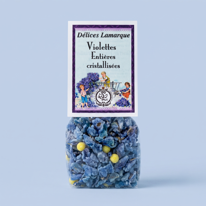 Violettes cristallisées - Fleurs comestibles pour pâtisserie | Délices Lamarque
