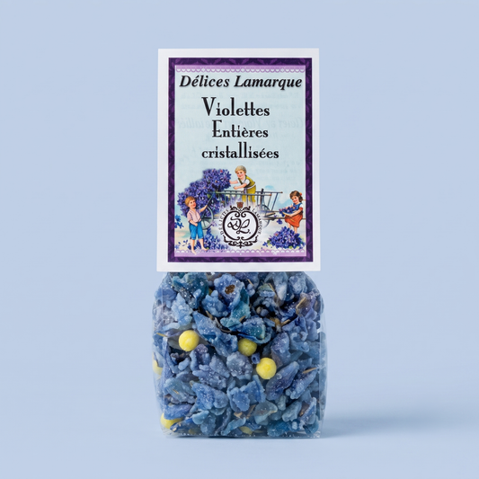 Violettes cristallisées - Fleurs comestibles pour pâtisserie | Délices Lamarque