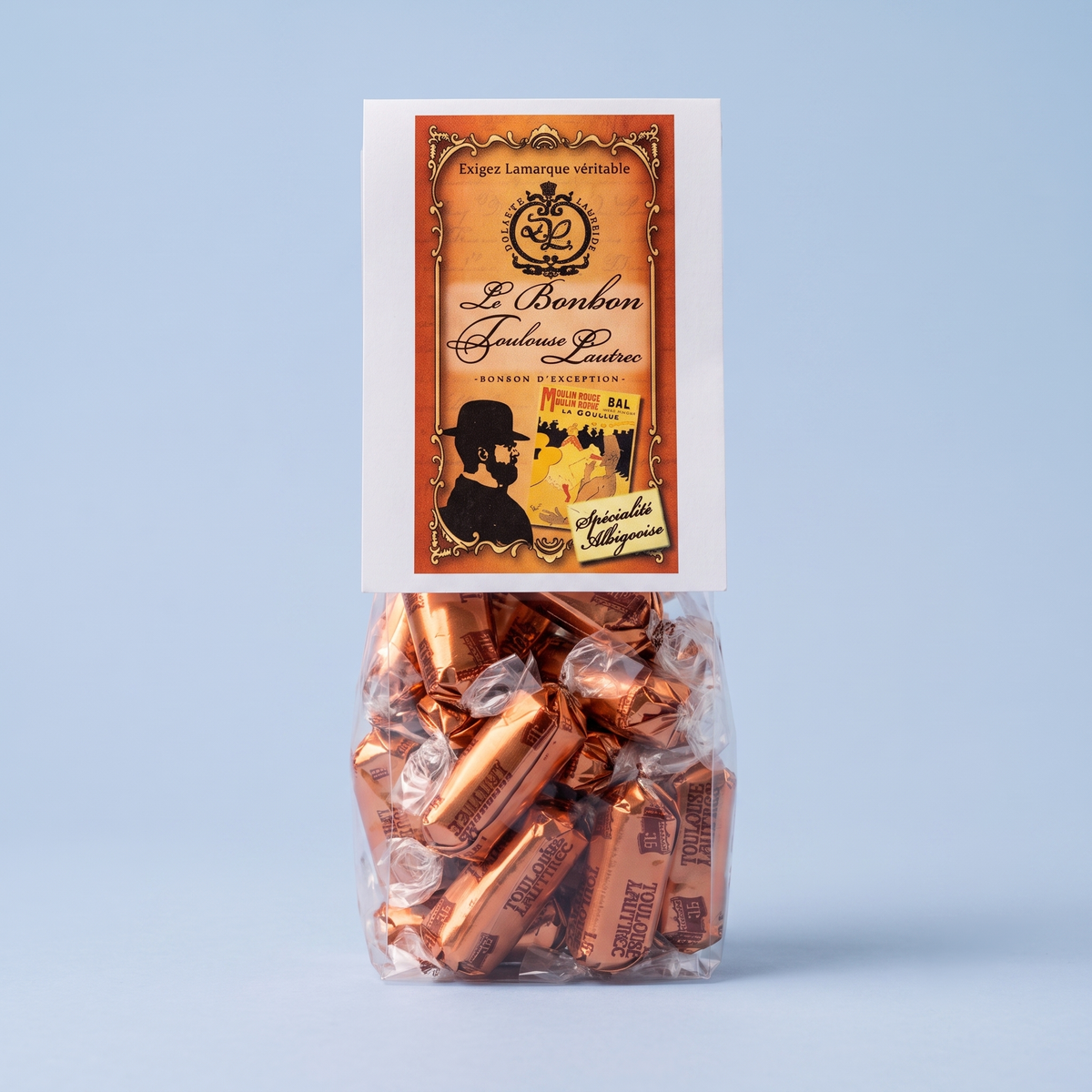 Le bonbon Toulouse Lautrec - Confiserie aux amandes et noisettes sans colorants