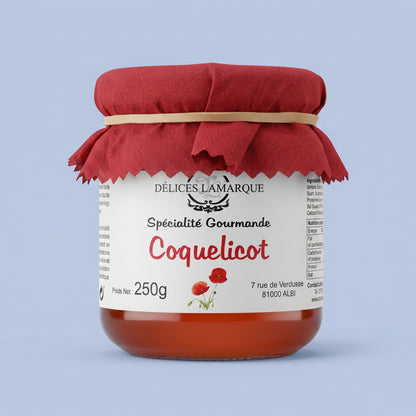 Spécialité au coquelicot artisanale Délices Lamarque