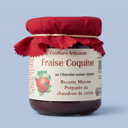Confiture artisanale "Fraise Coquine" - 250 g