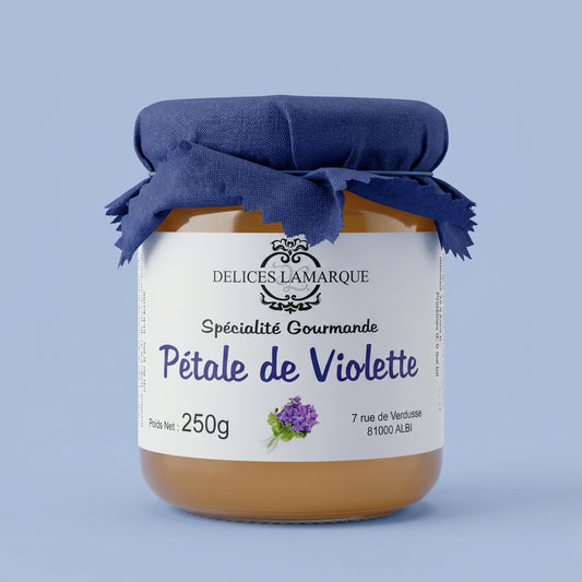 Confiture artisanale de violette Délices Lamarque