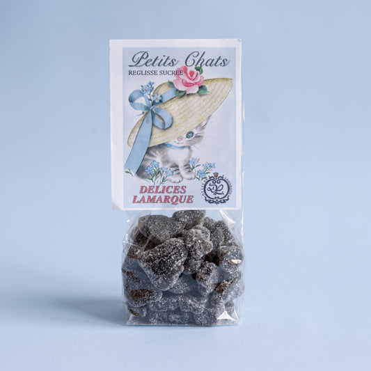 Petits chats à la réglisse sucrée - confiserie artisanale