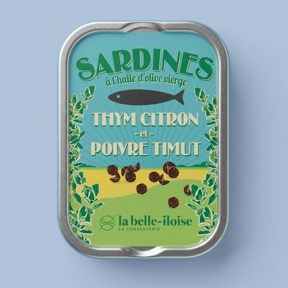Sardines au poivre Timut et thym citron - huile d'olive vierge