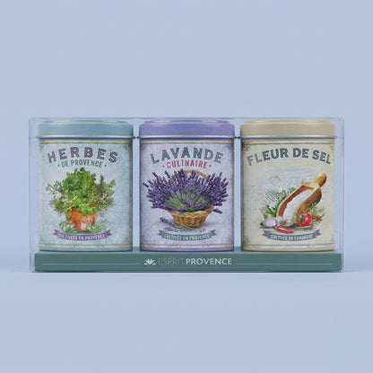 Coffret Herbes, Lavande et Fleur de Sel – Esprit Provence