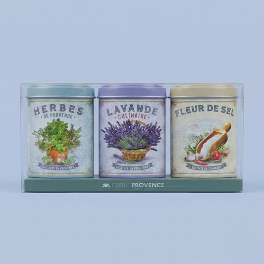 Coffret Herbes, Lavande et Fleur de Sel – Esprit Provence