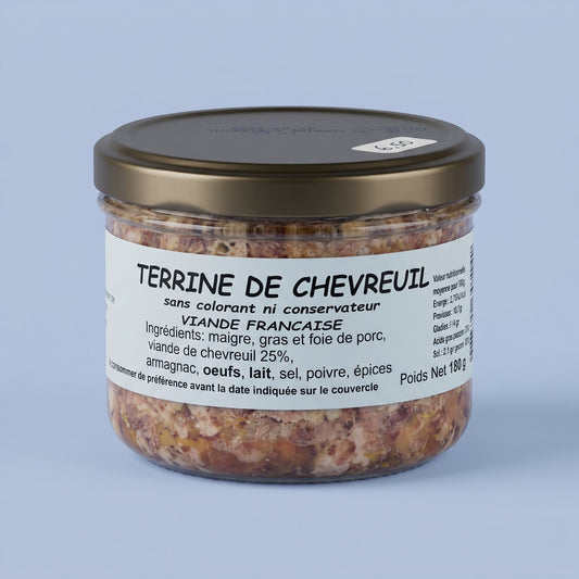 Terrine de chevreuil artisanale