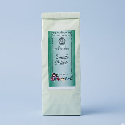 Thé vert  Groseille Délicate - Thé vert aux fruits rouges et groseilles - sachet 100g