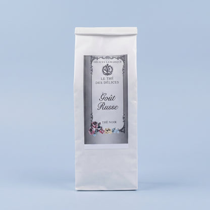 Thé noir goût russe aux agrumes – Sachet de 100 g