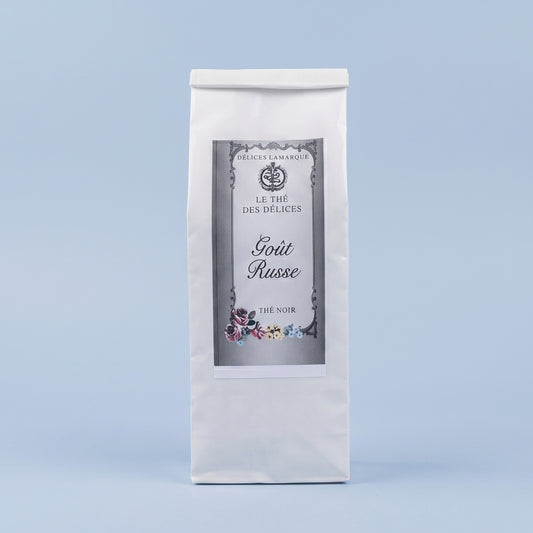 Thé noir goût russe aux agrumes – Sachet de 100 g