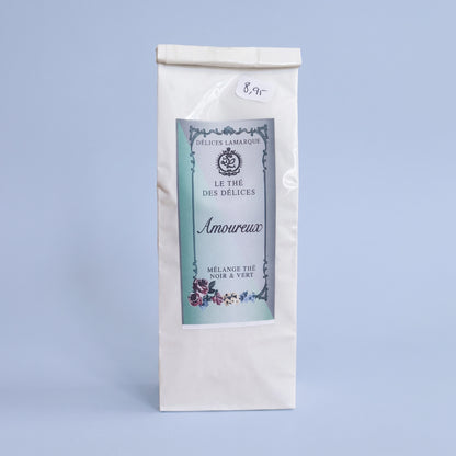 Thé des Amoureux : Thé vert, orange, et jasmin - sachet de 100 g