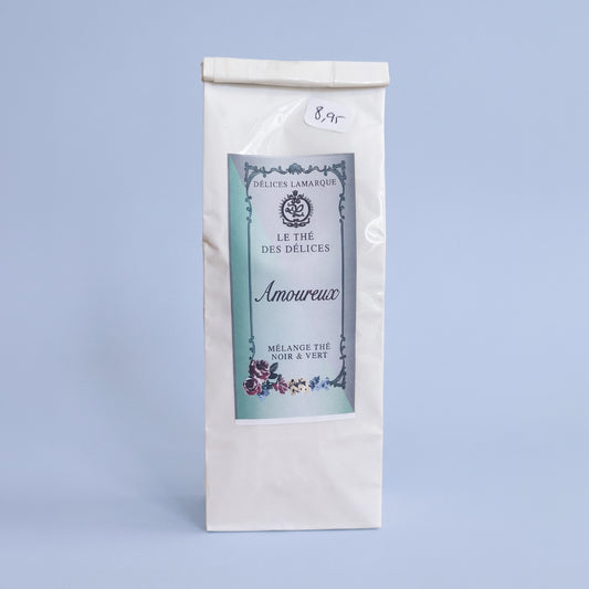 Thé des Amoureux : Thé vert, orange, et jasmin - sachet de 100 g